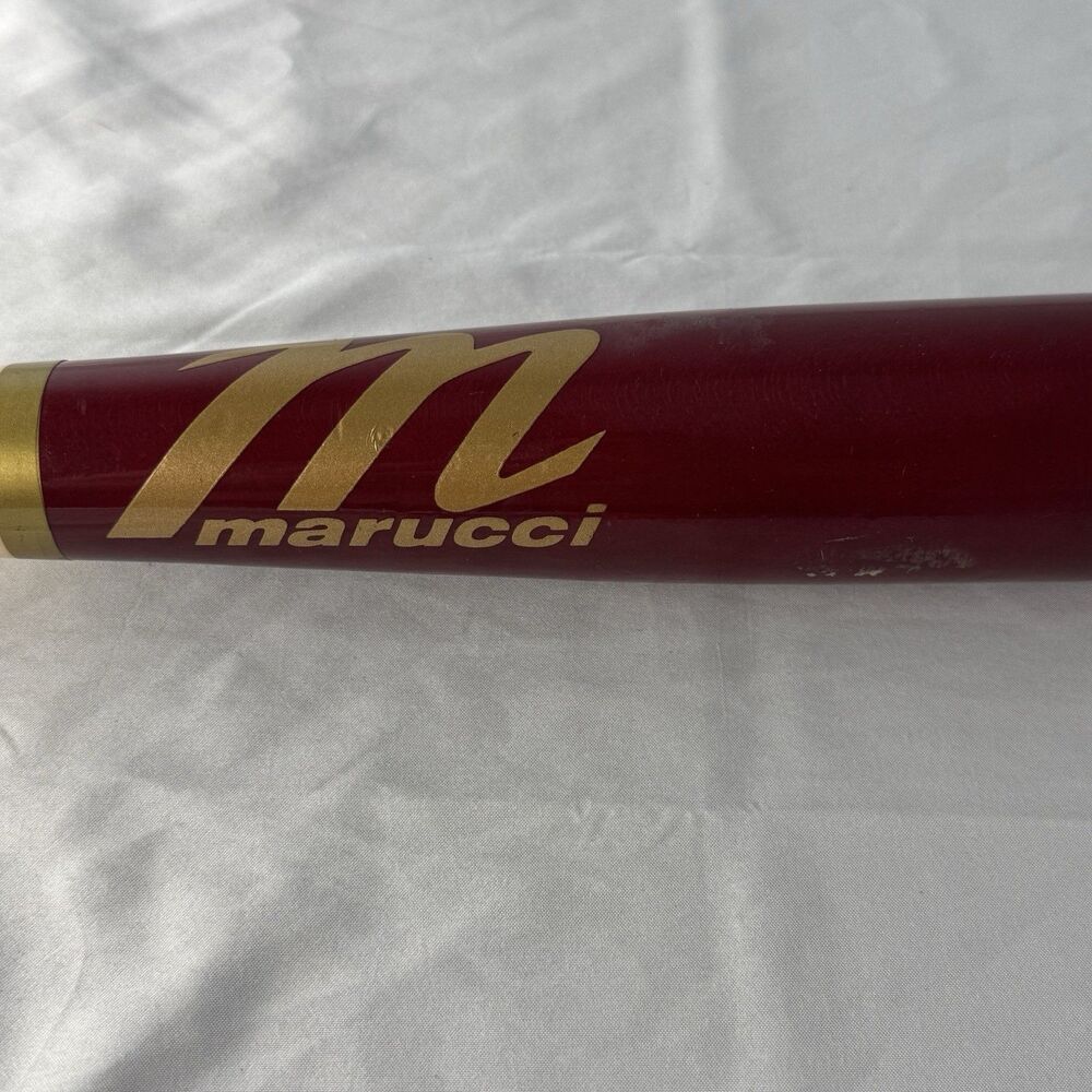 Marucci Youth Baseball Bat AM22 Handcrafted Wood Pro Model 30.5” 26 Oz Red Beige - Picture 3 of 10